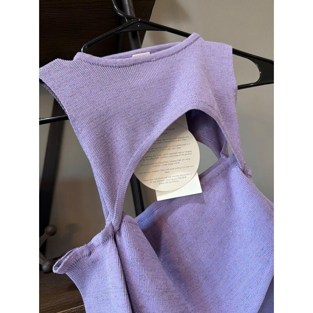 Baobab Violeta Knit Mini Dress Violet Purple Womens Size Small - Picture 11 of 14